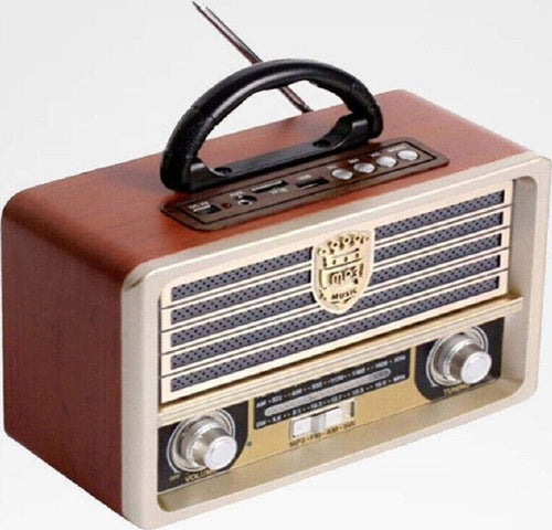 Radio Portatile Musica Sveglia Design Retro Stile Usa Vintage Usb Fm/am Q-yx2022 Elettronica/Audio e video portatile/Radio portatili Boombox Trade Shop italia - Napoli, Commerciovirtuoso.it