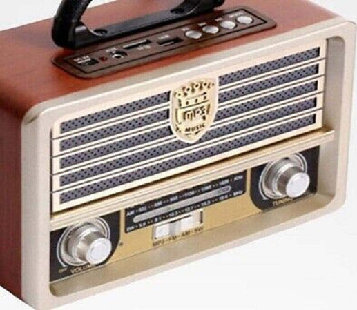Radio Portatile Musica Sveglia Design Retro Stile Usa Vintage Usb Fm/am Q-yx2022 Elettronica/Audio e video portatile/Radio portatili Boombox Trade Shop italia - Napoli, Commerciovirtuoso.it
