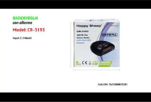 Radiosveglia Con Allarme Radio Sveglia Fm Display A Led Rossi Cr-3193 Orologio Casa, arredamento e bricolage > Accessori Casa > Orologi e Sveglie Trade Shop italia - Napoli, Commerciovirtuoso.it