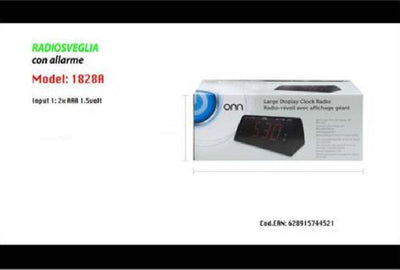 Radiosveglia Con Allarme Sveglia Digitale Orologio Con Ampio Display 1828a Casa, arredamento e bricolage > Accessori Casa > Orologi e Sveglie Trade Shop italia - Napoli, Commerciovirtuoso.it