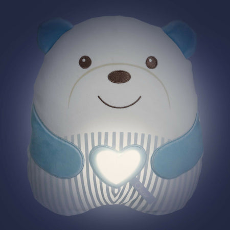 CHICCO Peluche Orsetto Sweet Heart - Tenero Orsetto - Morbido Peluche Elettronico per Bambini, Imbottitura Morbida, 20 Minuti di Musica Rilassante e Meditativa, Luce Soffusa, Lavabile in Lavatrice, 0 Mesi +, Azzurro