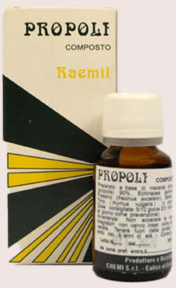 Raemil - Propoli Composto Integratore Alimentare per Infiammazioni Vie Aeree 15 Ml