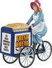 Ragazza che vende il pane fresco con un carrello blu personaggio in poliresina per villaggio di Natale Casa e cucina/Decorazioni per interni/Addobbi e decorazioni per ricorrenze/Decorazioni natalizie/Oggettistica MagiediNatale.it - Altamura, Commerciovirtuoso.it