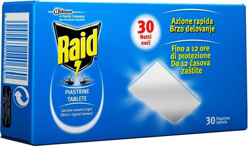 Raid Piastrine Zanzare 30 Notti ad azione prolungata Giardino e giardinaggio/Giardinaggio/Prodotti fitosanitari e pesticidi/Insetticidi/Insetticidi da esterni/Zanzare Scontolo.net - Potenza, Commerciovirtuoso.it