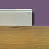 Battiscopa PREMIUM in legno MASSELLO mod.DUCALE 120x15 laccato bianco RAL 9010  (prezzo al metro) - Eternal Parquet