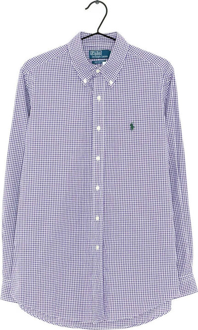 Ralph Lauren Camicia Uomo A Quadretti Custom Fit Button-down Quadretti Purple/white Pony Ricamato Verde Moda/Uomo/Abbigliamento/T-shirt polo e camicie/Camicie casual Euforia - Bronte, Commerciovirtuoso.it