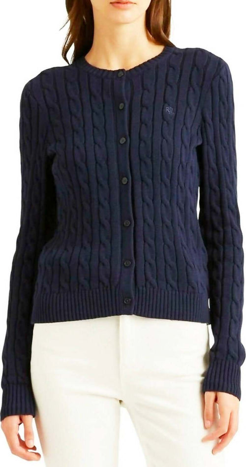 Ralph Lauren Cardigan Trecce donna 100% Cotone Maglione Pullover Con Bottoni Logo Rl Ricamato Moda/Donna/Abbigliamento/Maglioni e cardigan/Cardigan Euforia - Bronte, Commerciovirtuoso.it