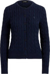 Ralph Lauren Cardigan Trecce donna 100% Cotone Maglione Pullover Con Bottoni Logo Rl Ricamato Moda/Donna/Abbigliamento/Maglioni e cardigan/Cardigan Euforia - Bronte, Commerciovirtuoso.it