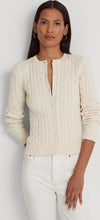 Ralph Lauren Cardigan Trecce donna 100% Cotone Maglione Pullover Con Bottoni Logo Rl Ricamato Moda/Donna/Abbigliamento/Maglioni e cardigan/Cardigan Euforia - Bronte, Commerciovirtuoso.it