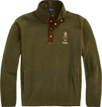 Ralph Lauren Maglia In Pile Con Polo Bear Uomo Con Bottoni Moda/Uomo/Abbigliamento/Felpe/Felpe senza cappuccio Euforia - Bronte, Commerciovirtuoso.it