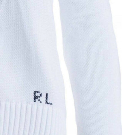 Ralph Lauren Maglione Donna Polo Bear Bianco Girocollo Pullover Maniche Lunghe Polsini E Orlo A Coste Orsetto Moda/Donna/Abbigliamento/Maglioni e cardigan/Maglioni Euforia - Bronte, Commerciovirtuoso.it
