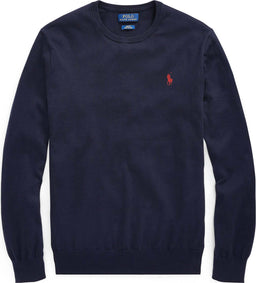 Ralph Lauren Pullover Da Uomo A Girocollo 100% Cotone Maglia Polo