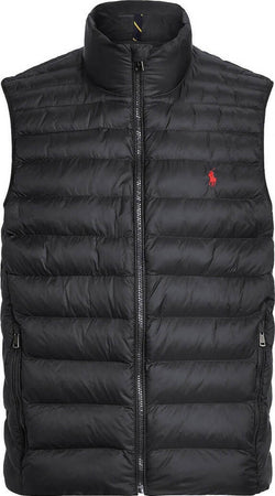 Ralph Lauren Smanicato Uomo Imbottito Tinta Unita Piumino Senza Maniche Collo Alto, Zip E Tasche Moda/Uomo/Abbigliamento/Giacche e cappotti/Gilet Euforia - Bronte, Commerciovirtuoso.it