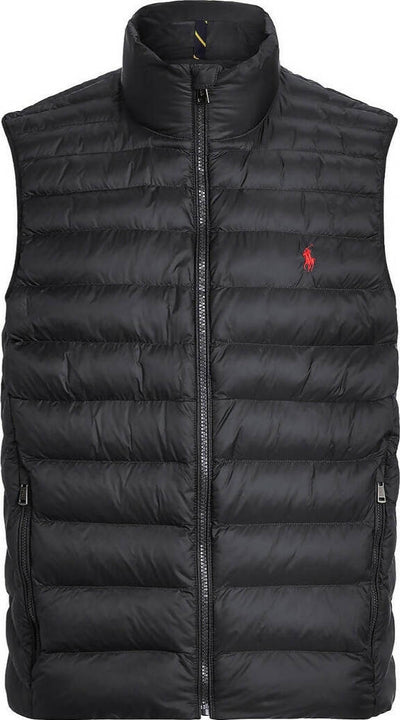 Ralph Lauren Smanicato Uomo Imbottito Tinta Unita Piumino Senza Maniche Collo Alto, Zip E Tasche Moda/Uomo/Abbigliamento/Giacche e cappotti/Gilet Euforia - Bronte, Commerciovirtuoso.it
