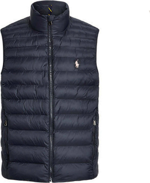 Ralph Lauren Smanicato Uomo Imbottito Tinta Unita Piumino Senza Maniche Collo Alto, Zip E Tasche Moda/Uomo/Abbigliamento/Giacche e cappotti/Gilet Euforia - Bronte, Commerciovirtuoso.it