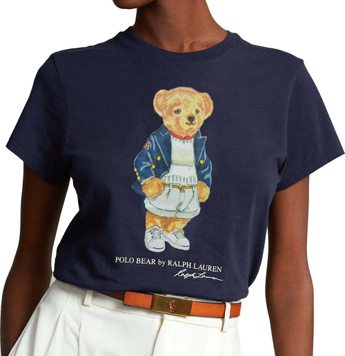 Ralph Lauren T-shirt Donna Polo Bear Maglia Girocollo Stampa Orsetto Moda/Donna/Abbigliamento/T-shirt top e bluse/T-shirt Euforia - Bronte, Commerciovirtuoso.it