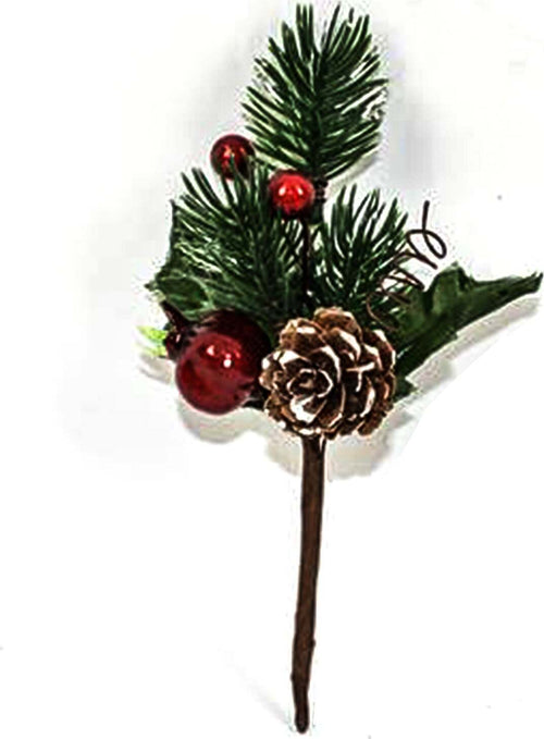 Rametto chiudi pacco 13 cm con pigne e frutti addobbi per Alberi e Ghirlande natalizie Casa e cucina/Decorazioni per interni/Addobbi e decorazioni per ricorrenze/Decorazioni natalizie/Ghirlande e corone MagiediNatale.it - Altamura, Commerciovirtuoso.it