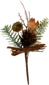 Rametto natalizio artificiale con decorazioni, con ghirlande e pigne da 37 cm Casa e cucina/Decorazioni per interni/Addobbi e decorazioni per ricorrenze/Decorazioni natalizie/Ghirlande e corone MagiediNatale.it - Altamura, Commerciovirtuoso.it