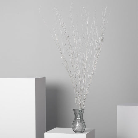 Rami decorativi in legno con luci led a batteria filo trasparente decorazione natalizia