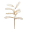 Ramo Oro con Piume Pampa decorazione natalizia per arredamento h 130 cm