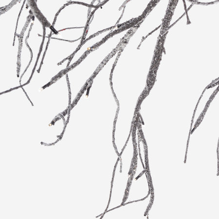 Ramo decorativo "Beam" innevato 180 led per interni ed esterni 100 cm