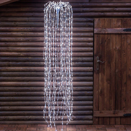 Ramo cadente luminoso cascata di luci a LED bianco freddo effetto flash decorazione natalizia per esterno interno Casa e cucina/Decorazioni per interni/Addobbi e decorazioni per ricorrenze/Decorazioni natalizie/Ghirlande e corone MagiediNatale.it - Altamura, Commerciovirtuoso.it