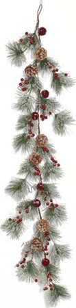 Ramo con Bacche e Pigne decorazione natalizia per albero di natale h 150 cm Casa e cucina/Decorazioni per interni/Addobbi e decorazioni per ricorrenze/Decorazioni natalizie/Ghirlande e corone MagiediNatale.it - Altamura, Commerciovirtuoso.it