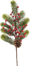 Ramo con bacche e pigne decorazione natalizia per albero di natale h 60 cm Casa e cucina/Decorazioni per interni/Addobbi e decorazioni per ricorrenze/Decorazioni natalizie/Ghirlande e corone MagiediNatale.it - Altamura, Commerciovirtuoso.it