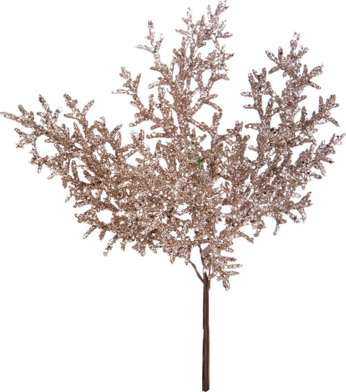 Ramo decorativo color champagne per decorazioni e composizioni di fiori h 17 cm Casa e cucina/Decorazioni per interni/Addobbi e decorazioni per ricorrenze/Decorazioni natalizie/Ghirlande e corone MagiediNatale.it - Altamura, Commerciovirtuoso.it