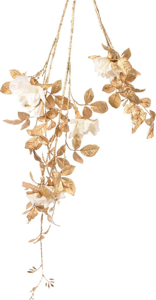 Ramo decorativo color Oro e bianco per decorazioni e composizioni di fiori h 150 cm Casa e cucina/Decorazioni per interni/Addobbi e decorazioni per ricorrenze/Decorazioni natalizie/Ghirlande e corone MagiediNatale.it - Altamura, Commerciovirtuoso.it