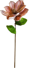 Ramo decorativo Magnolia in velluto Rosa bordo glitter oro da 15 cm Casa e cucina/Decorazioni per interni/Addobbi e decorazioni per ricorrenze/Decorazioni natalizie/Ghirlande e corone MagiediNatale.it - Altamura, Commerciovirtuoso.it