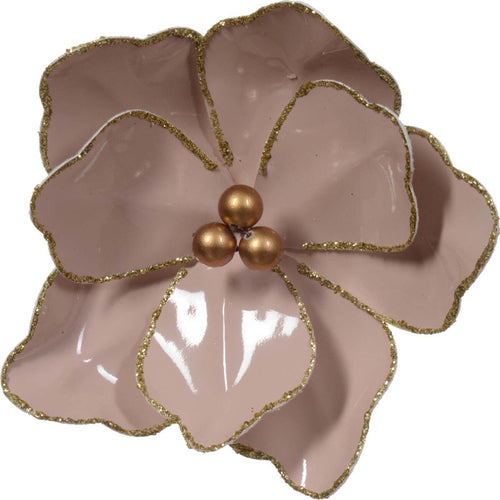 Ramo decorativo Magnolia rosa blush con clip da 15 cm Casa e cucina/Decorazioni per interni/Addobbi e decorazioni per ricorrenze/Decorazioni natalizie/Ghirlande e corone MagiediNatale.it - Altamura, Commerciovirtuoso.it