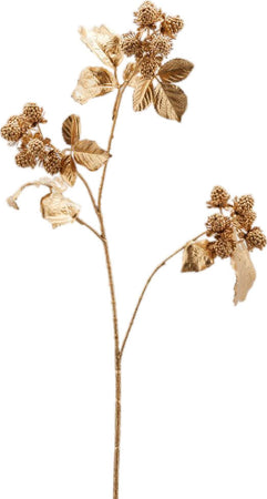 Ramo decorativo Mora dorata decorazione per composizioni floreali da 65 cm Casa e cucina/Decorazioni per interni/Addobbi e decorazioni per ricorrenze/Decorazioni natalizie/Ghirlande e corone MagiediNatale.it - Altamura, Commerciovirtuoso.it