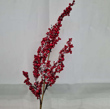 Ramo decorativo natalizio con Bacche Rosse per albero di natale h 77 cm Casa e cucina/Decorazioni per interni/Addobbi e decorazioni per ricorrenze/Decorazioni natalizie/Ghirlande e corone MagiediNatale.it - Altamura, Commerciovirtuoso.it