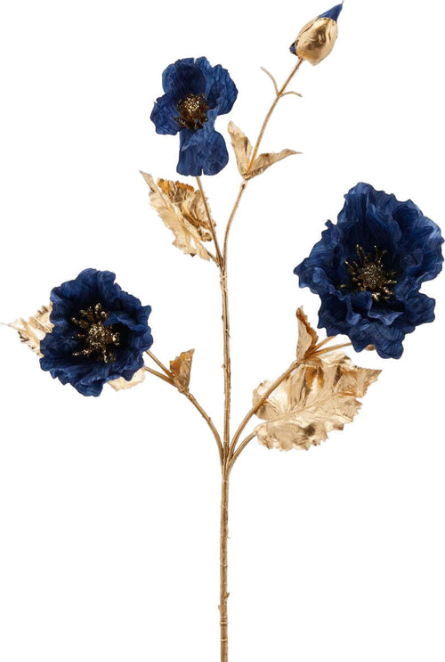 Ramo decorativo Papavero con stelo color oro per composizioni floreali, da 64 cm Casa e cucina/Decorazioni per interni/Addobbi e decorazioni per ricorrenze/Decorazioni natalizie/Ghirlande e corone MagiediNatale.it - Altamura, Commerciovirtuoso.it