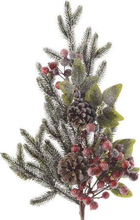 Ramo decorativo Pigne Innevate per composizioni floreali da 50 cm Casa e cucina/Decorazioni per interni/Addobbi e decorazioni per ricorrenze/Decorazioni natalizie/Ghirlande e corone MagiediNatale.it - Altamura, Commerciovirtuoso.it