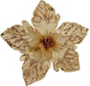 Ramo decorativo Poinsettia Oro spillone natalizio Ø 25 x h 20 cm Casa e cucina/Decorazioni per interni/Addobbi e decorazioni per ricorrenze/Decorazioni natalizie/Ghirlande e corone MagiediNatale.it - Altamura, Commerciovirtuoso.it