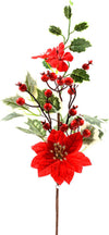 Ramo decorativo Tralcio natalizio color Rosso stella di Natale da 50 cm Casa e cucina/Decorazioni per interni/Addobbi e decorazioni per ricorrenze/Decorazioni natalizie/Ghirlande e corone MagiediNatale.it - Altamura, Commerciovirtuoso.it