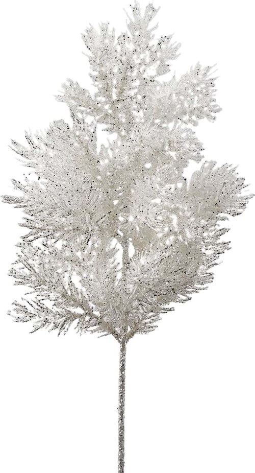 Ramo di Pino gelato Bianco h 47 cm per albero di natale e decorazioni natalizie Casa e cucina/Decorazioni per interni/Addobbi e decorazioni per ricorrenze/Decorazioni natalizie/Ghirlande e corone MagiediNatale.it - Altamura, Commerciovirtuoso.it