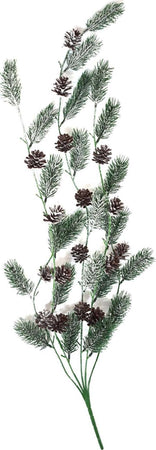 Ramo effetto real touch con pigne per albero di natale h 75 cm Casa e cucina/Decorazioni per interni/Addobbi e decorazioni per ricorrenze/Decorazioni natalizie/Ghirlande e corone MagiediNatale.it - Altamura, Commerciovirtuoso.it