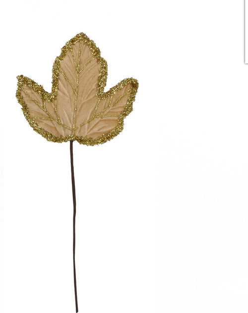 Ramo foglia di fico con glitters Beige per albero di natale e decorazioni natalizie h 21 cm Casa e cucina/Decorazioni per interni/Addobbi e decorazioni per ricorrenze/Decorazioni natalizie/Ghirlande e corone MagiediNatale.it - Altamura, Commerciovirtuoso.it