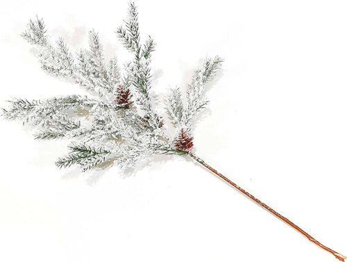 Ramo innevato con pigne  h 67 cm per albero di natale e decorazioni natalizie Casa e cucina/Decorazioni per interni/Addobbi e decorazioni per ricorrenze/Decorazioni natalizie/Ghirlande e corone MagiediNatale.it - Altamura, Commerciovirtuoso.it