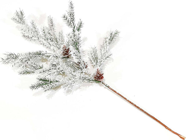 Ramo innevato con pigne  h 67 cm per albero di natale e decorazioni natalizie Casa e cucina/Decorazioni per interni/Addobbi e decorazioni per ricorrenze/Decorazioni natalizie/Ghirlande e corone MagiediNatale.it - Altamura, Commerciovirtuoso.it