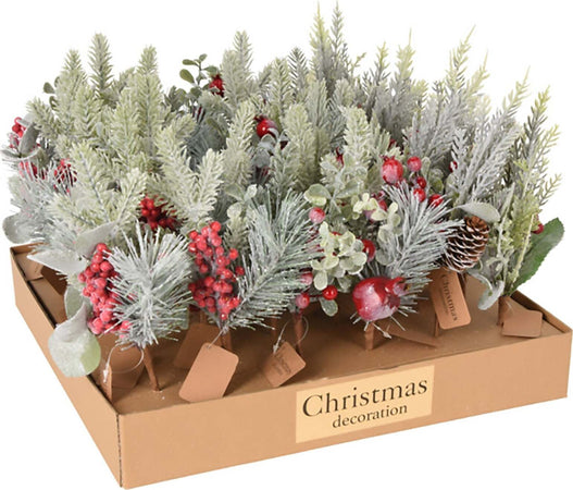 Ramo natalizio decorativo con bacche rosse, per interno ed esterno, da 24 cm Casa e cucina/Decorazioni per interni/Addobbi e decorazioni per ricorrenze/Decorazioni natalizie/Ghirlande e corone MagiediNatale.it - Altamura, Commerciovirtuoso.it