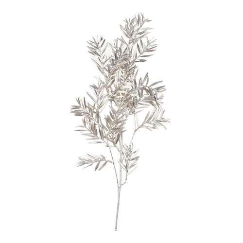 Rametto decorativo natalizio color champagne per decorazioni natalizie h 75 cm