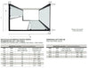 RAPID | Box Doccia Tre Lati Profili Neri 6mm Anticalcare Montaggio Rapido