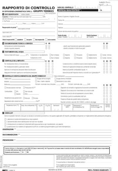 Rapporti di controllo efficienza energetica T1 - 3 copie snap - 31 x 21cm - 25 fogli - Edipro Cancelleria e prodotti per ufficio/Archivio ufficio e accessori per scrivania/Modulistica e conservazione registri/Libri e registri contabili Eurocartuccia - Pavullo, Commerciovirtuoso.it