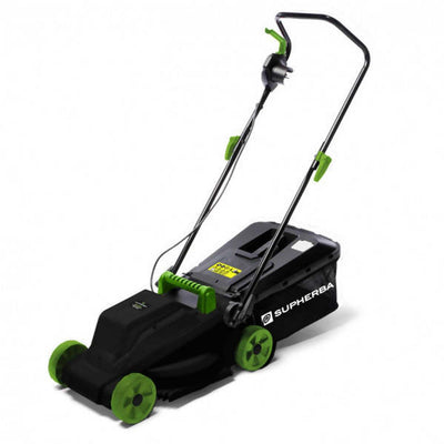 Rasaerba Elettrico 1200w A Spinta Con Taglio Regolabile A 3 Posizioni E Cesto Raccogli Erba 30lt - Supherba Taglia Erba