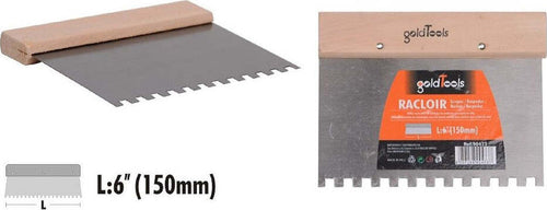 Raschietto Spatola Dentato Acciaio Impugnatura Legno 6? 150 Mm Ferramenta 90473 Fai da te/Utensili elettrici e a mano/Utensili a mano/Raschietti Trade Shop italia - Napoli, Commerciovirtuoso.it