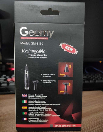 Rasoio 2 In 1 Rifinitore Per Naso Capelli Basette Orecchie Ricaricabile Gm-3130 Salute e Bellezza > Depilazione e rasatura > Rasoi e Tagliacapelli Trade Shop italia - Napoli, Commerciovirtuoso.it